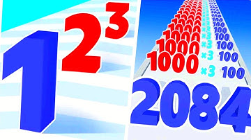 Number Master vs Number Run Shooting - Satisfying ASMR Gameplay (Noob vs Pro vs Hacker) Max Level