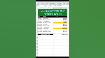 Calculate Average after Removing Outliers! #excel  #exceltips  #exceltricks  #exceltutorial