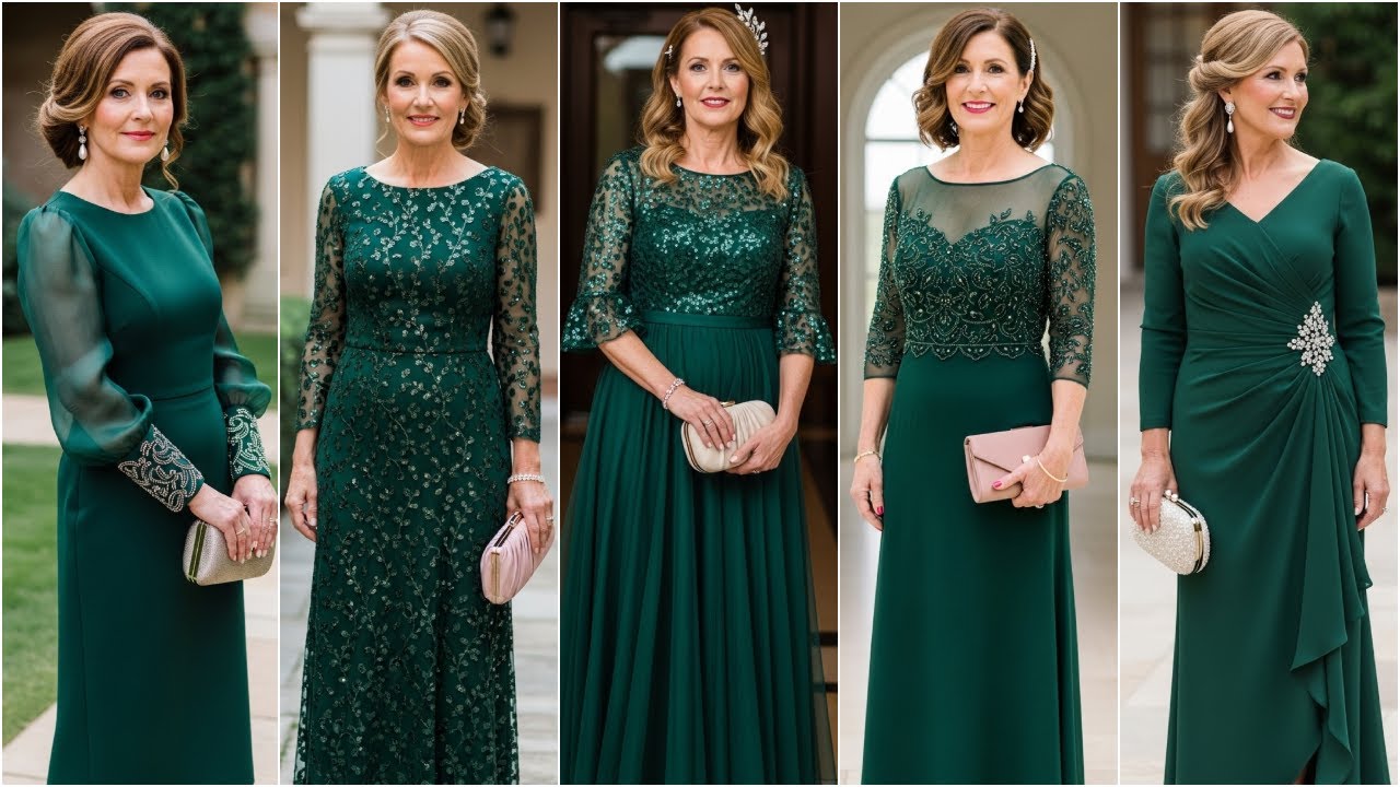 Forest Green Mother of the Bride Dresses for Wedding - Bride's Mom Dress Ideas in Forest Green Color Forest Green Mother of the Bride Dresses for Wedding - Bride's Mom Dress Ideas in Forest Green Color