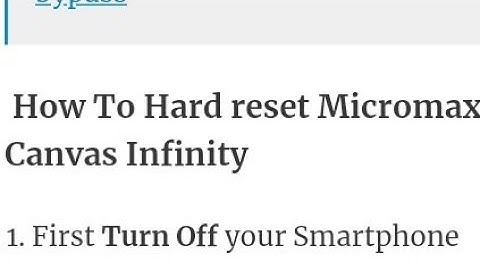 how to micromax hs2 hard reset