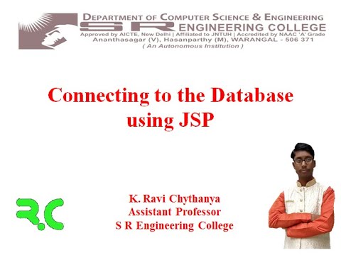 Connecting to the Database using JSP