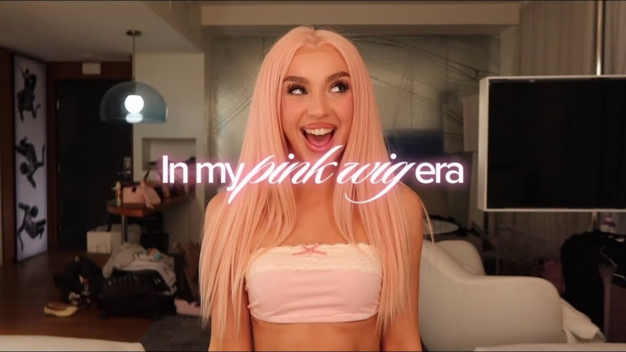 Mi faccio installare una parrucca rosa ad LA🫠💓