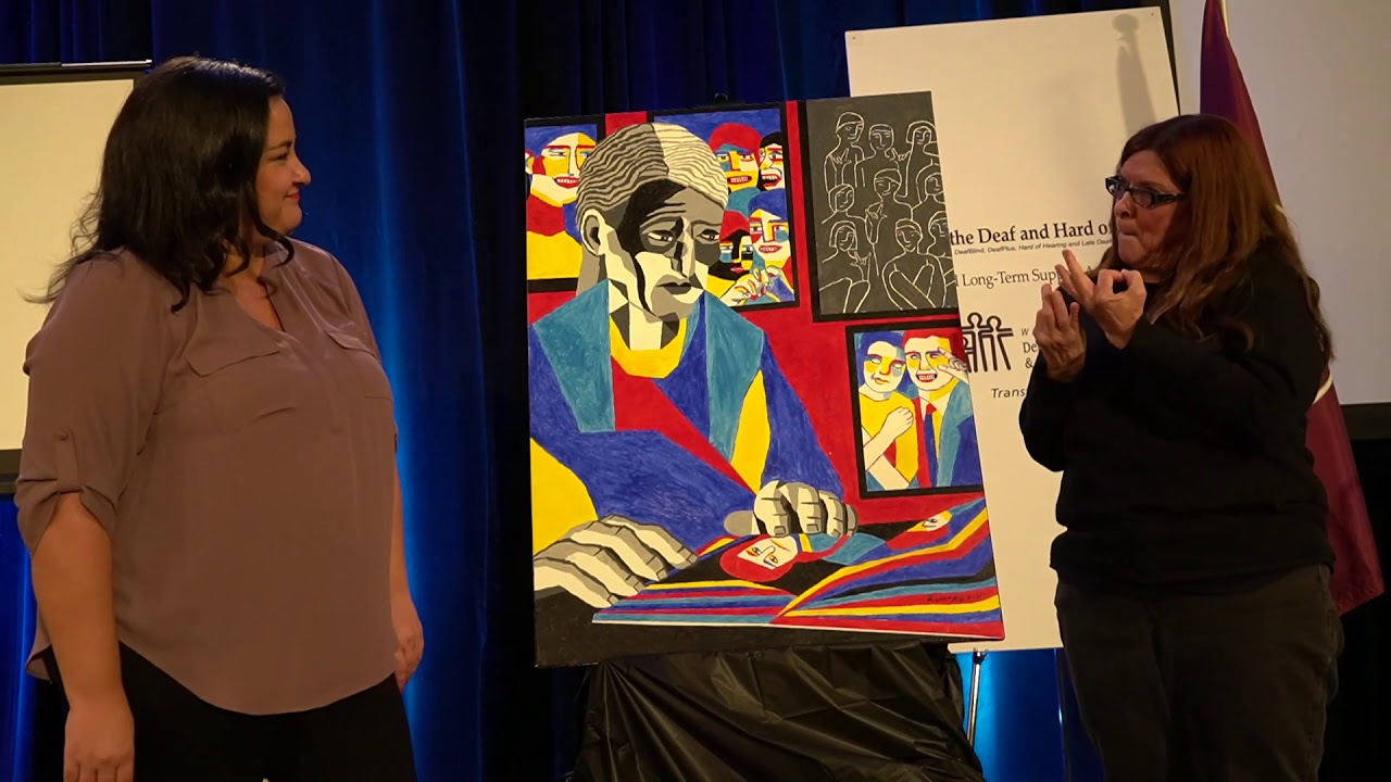 Nancy Rourke Face Deaf Artist Nancy Rourke - YouTube