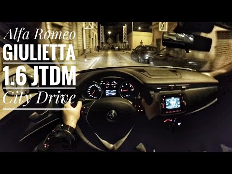 Alfa Romeo Giulietta 1 6 Jtdm 2017 Pov City Drive At Night