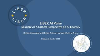 Session VI: A Critical Perspective on AI Literacy