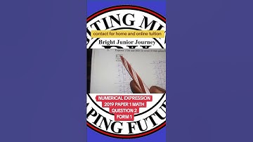 KCSE 2019 PAPER 1 MATH QUESTION 2