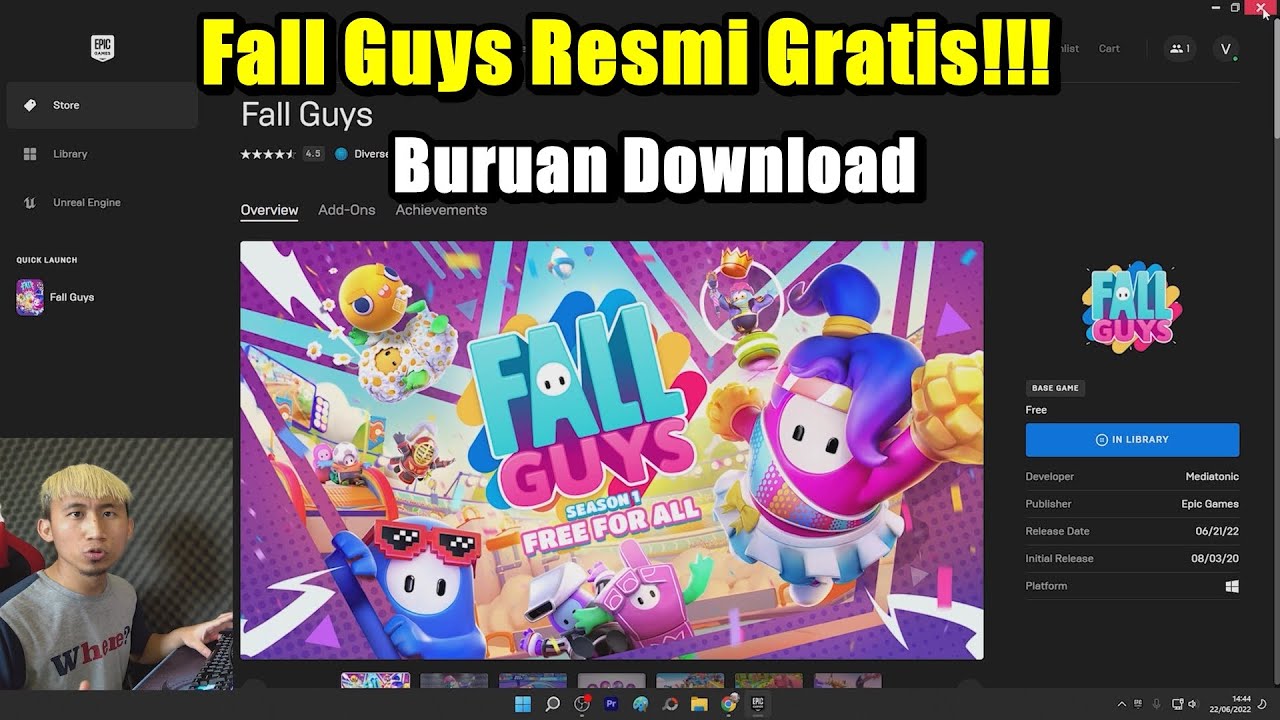 Fall Guys Epic Games Gratis Sudah Bisa di Mainkan Sekarang – Review Game Fall Guys Seru Banget