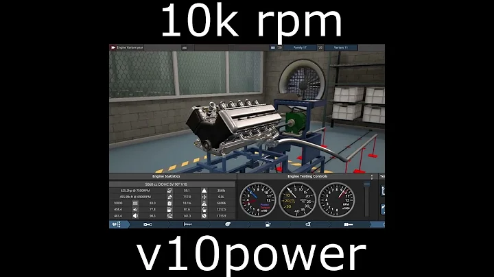 revving up a v10 i made in automation #shorts