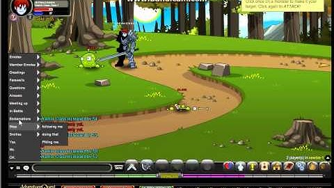 Lets play Adventure Quest Worlds Episode :Epic Intro And Slime Killing