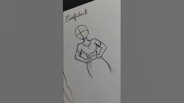 How to draw poses Tutorial ✍#drawing #tutorial #howtodraw #pose #dress #sketching #artist #fypシ