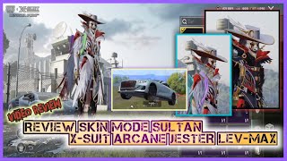 REVIEW SKIN MODE SULTAN X-SUIT ARCANE WHITE JESTER LEVEL-MAX || AKHIR PENUTUPAN SEASON 3.1 🔴