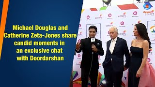 Michael Douglas and Catherine Zeta-Jones share candid moments in an exclusive chat with Doordarshan