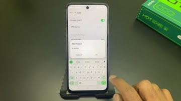 infinix hot 50 5G me Sim card me name Kaise edit Kare