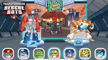 Transformers Rescue Bots: Disaster Dash Hero Run | DinoBots chase down Morbots! By Budge