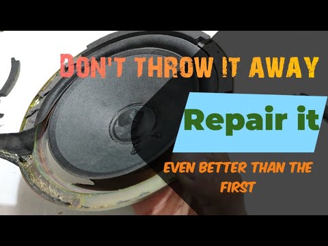 Repair the speaker yourself easily. - YouTube
