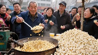 济南大爷卖爆米花，260元一份5年不涨价，物超所值没利润，顾客称赞良心价【小食光光】