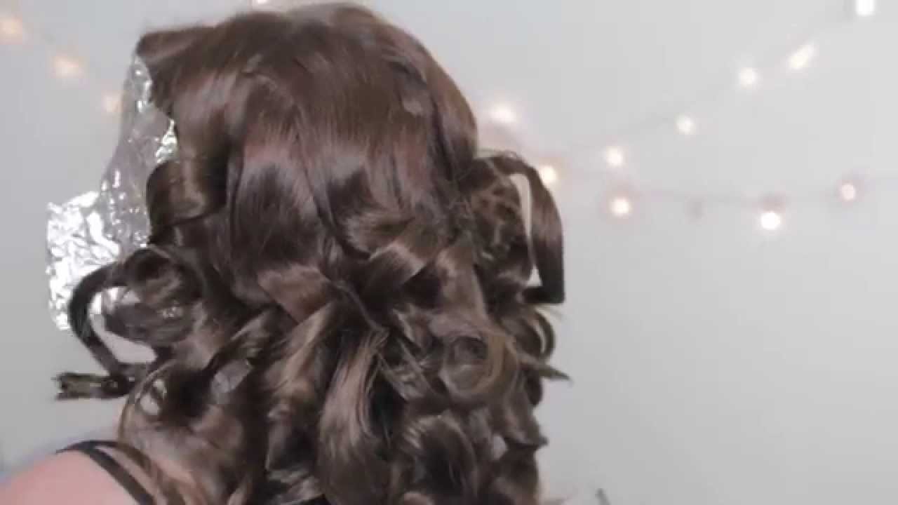 How To Curl your Hair with Tin Foil & Straighteners YouTube