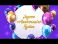 Joyeux anniversaire eydan 