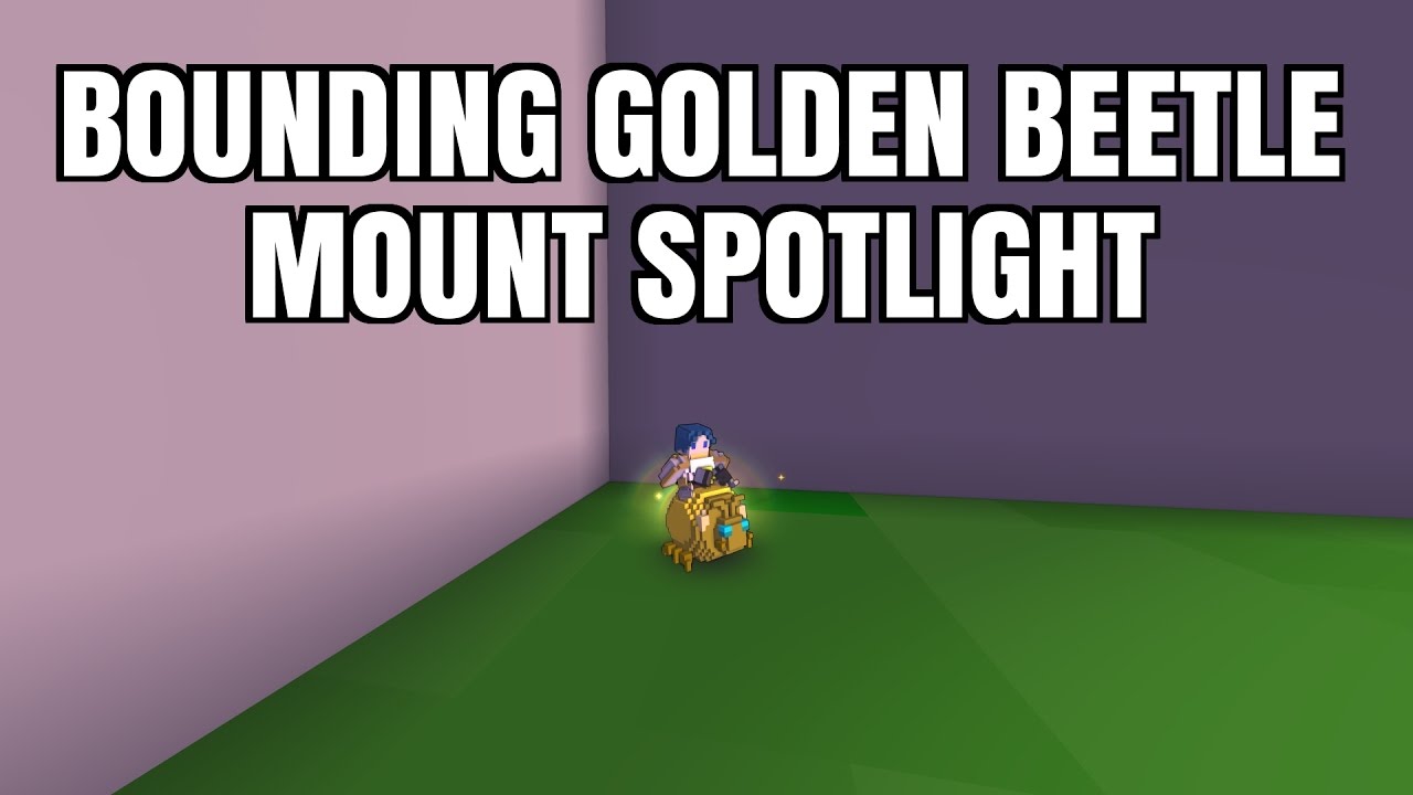 Bounding Gold Beetle | Trove Mount Spotlight