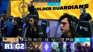 Cloud 9 vs Golden Guardians - Game 2 | Round 1 Playoffs S11 LCS Summer 2021 | C9 vs GG G2