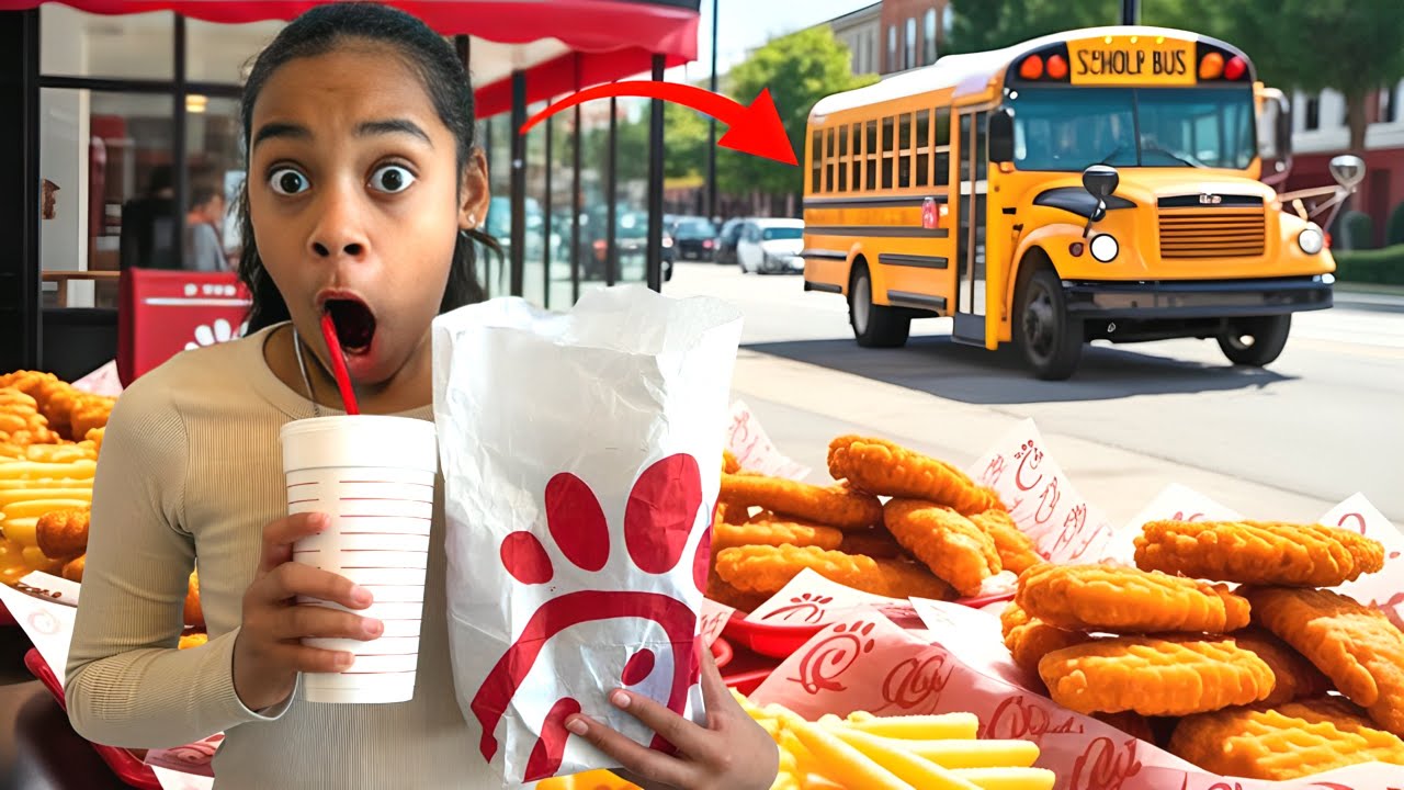Девочка прогуляла школу, чтобы сходить в Chick-fil-A, и тут же пожалела об этом.
