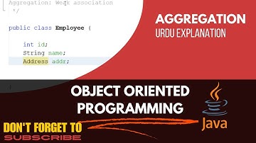 Aggregation in JAVA || Code and Explanation in URDU