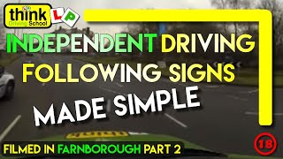 Independent Driving in Farnbrough following Fleet Signs @ Think Driving School Resimi
