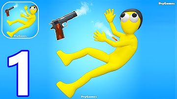 Silly Gun Attack - Gameplay Walkthrough Part 1 Ragdoll Shooter (Android, IOS)