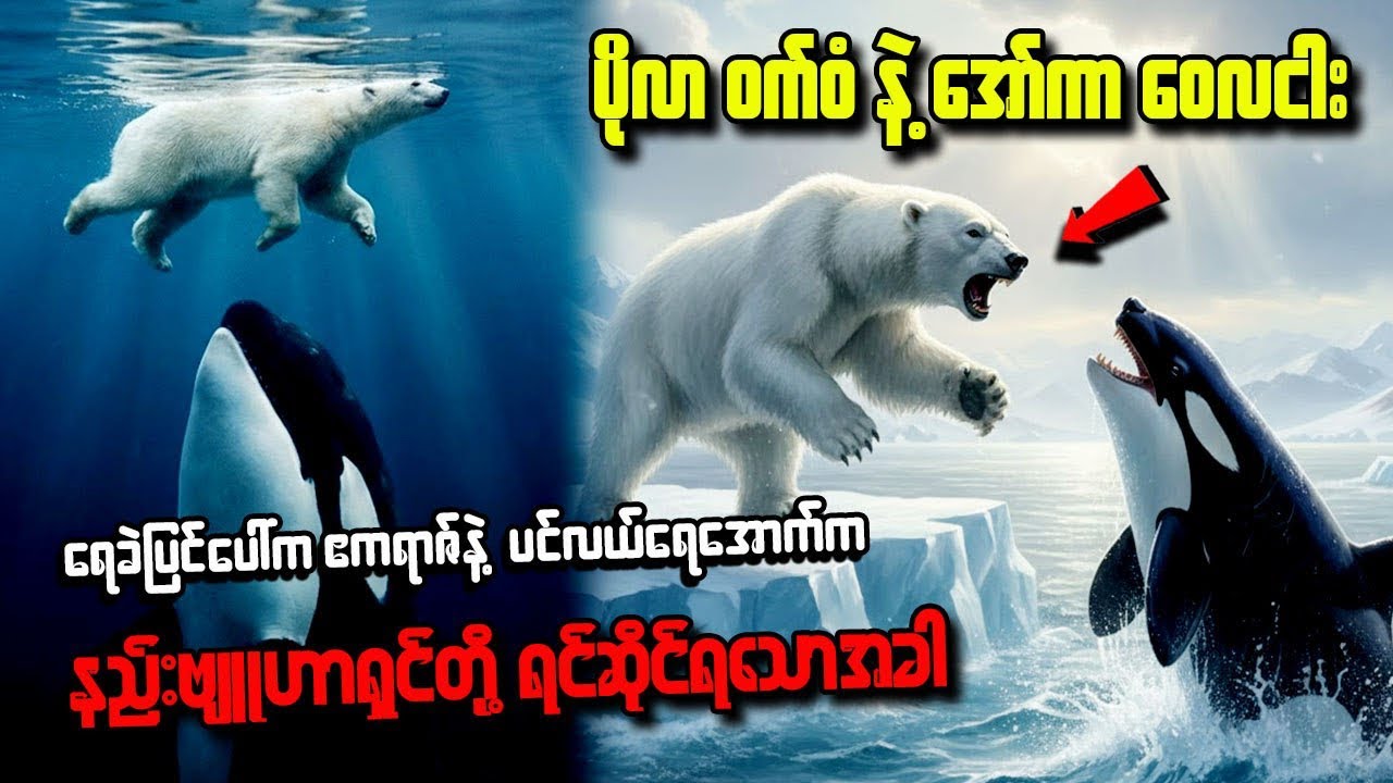 ပိုလာဝက်ဝံနဲ့ အော်ကာ ဝေလငါးတိို့ရဲ့ ေ-သမင်းတမန် တိုက်ပွဲ