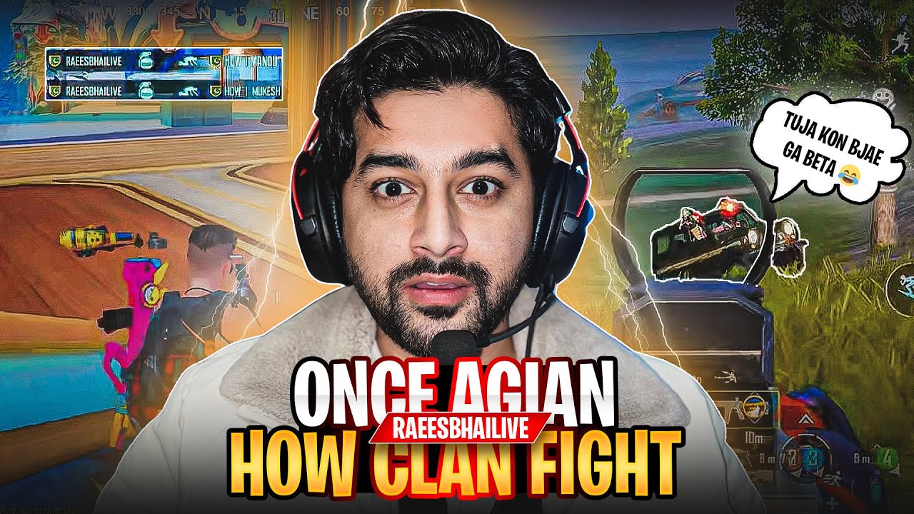 HOW CLAN vs RAEES BHAI 😮: The Ultimate BGMI Clan Battle! 🔥
