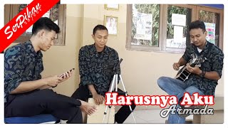 Download lagu ARMADA - HARUSNYA AKU (LIRIK) || LIVE COVER AKUSTIK BY SERPIHAN PROJECT