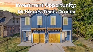 Investment Opportunity: Duplex in Historic McKinney Texas #realestateinvesting