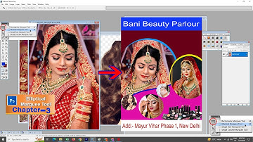 Marquee tool - Adobe Photoshop for Beginners in Hindi | rectangular marquee tool ka use shikhe | 7.0