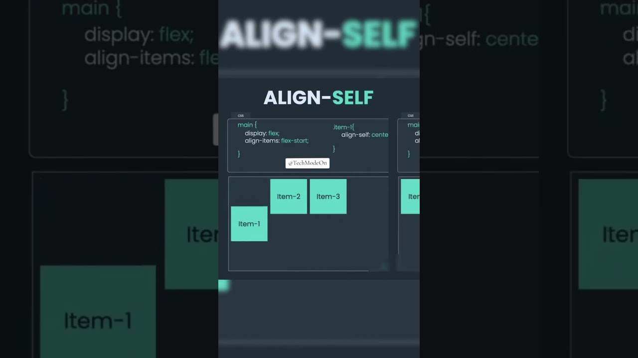 👉 Want to move ONE item only? Use THIS!😳🔥 | Flexbox Align Trick | CSS Magic #shorts