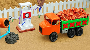 DIY Science Project Builds Gas Station to Rescue Heavy Truck with Bricks