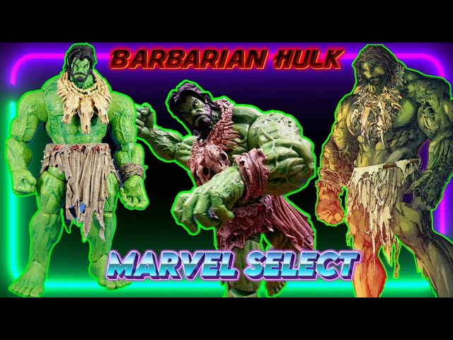 マーベルセレクト バーバリアンハルク　ハルク Barbarian Hulk (Marvel Select) Figure Review! - YouTube