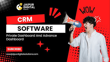 CRM Software Private Dashboard And Advance Dashboard Overview #crmsoftware #jaipurcrmsolutions