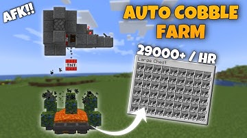 New Fully AUTO Cobblestone Farm Easy Tutorial | Minecraft 1.21+
