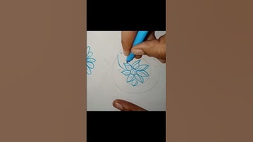 Drawing flower step by step