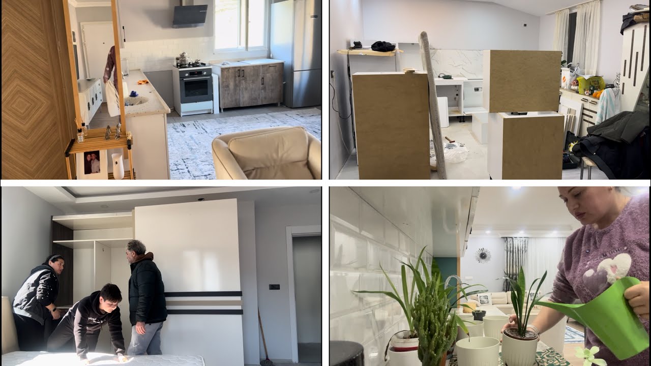 AİLEMİ YENİ EVİNE TAŞINIYORUZ🥰MUTFAK DOLABININ MONTAJIYLA İLGİLİ SORUNLAR ÇIKTI