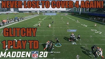 NEVER LOSE TO COVER 4 AGAIN IN MADDEN 20! THIS GLITCHY 1 PLAY TD IS CHEATING! TIPS AND TRICKS