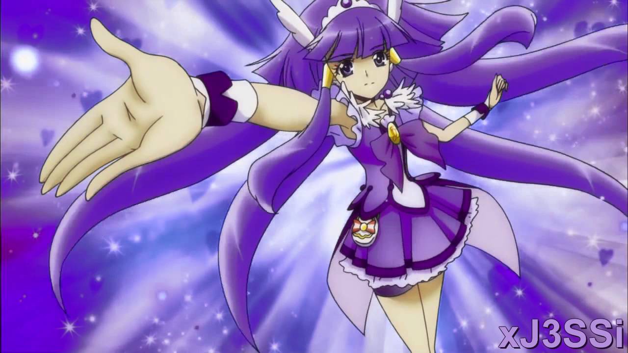 ColorOver Smile PreCure Purple Cure Beauty Transformation & Attack.