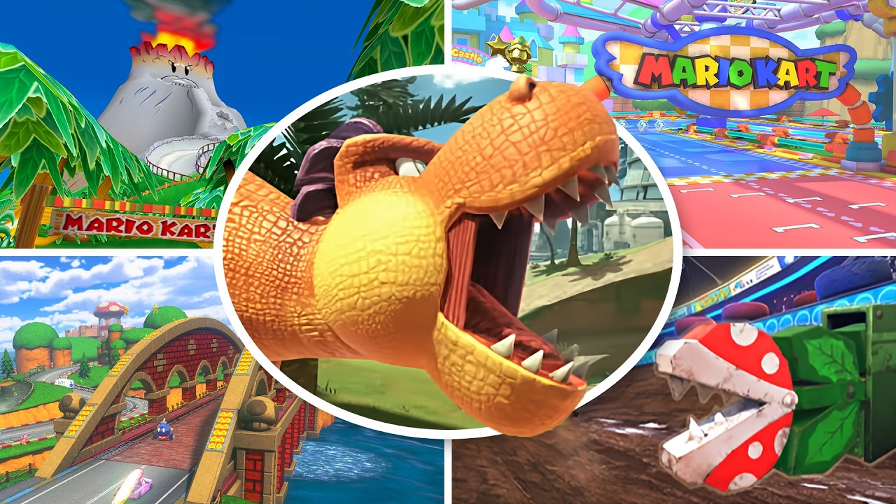 Ported GCN Tracks Evolution in Mario Kart Series (2005 - 2025)