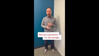 Interview expectations from a J&J manager
