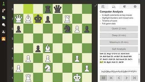 Game#1 to computer in www chess com level 2