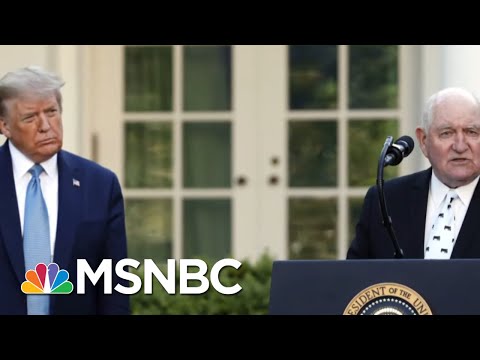 Trump Agriculture Secretary 'Exhorts' Meat Plants To Keep Working | Rachel Maddow | MSNBC