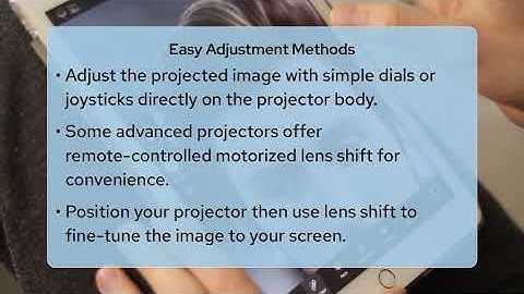 How Does Projector Lens Shift Work?