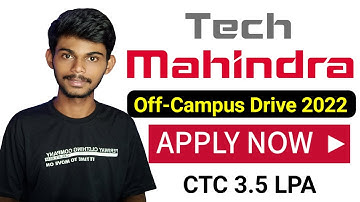 Tech Mahindra Hiring Drive 2022 | Associate Software Engineer | Apply Now