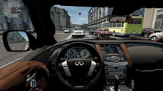 Infiniti QX80 2019 | City Car Driving [Steering Wheel] - Normal Driving screenshot 1
