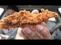 Eating Popeye's Red Stick Chicken @hodgetwins